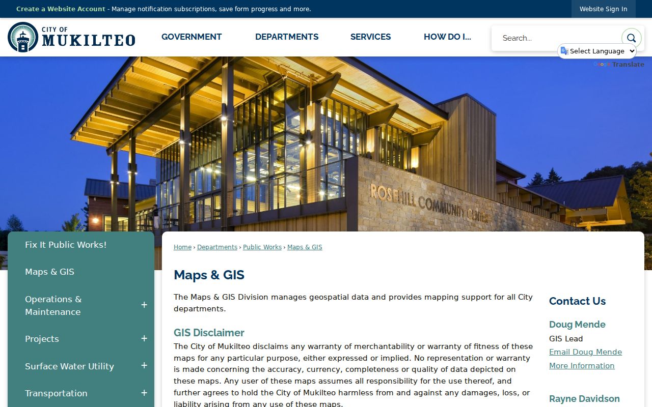 Mukilteo residents directory map portal